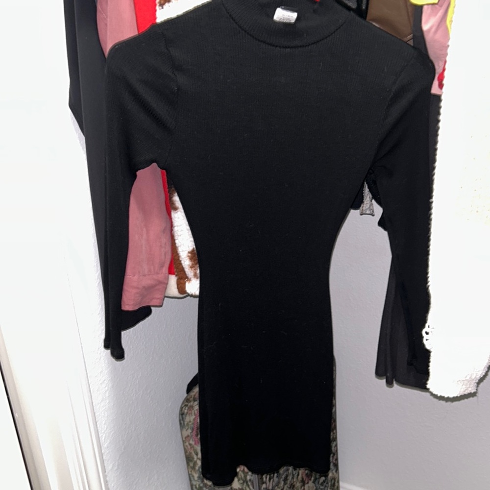 Black, turtle neck dress. Worn once
